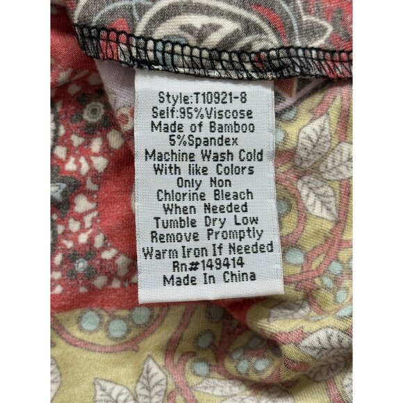 Johnny Was Moa Favorite Top Boho Long Sleeve Bamboo Floral Patchwork Size XS - Picture 9 of 9